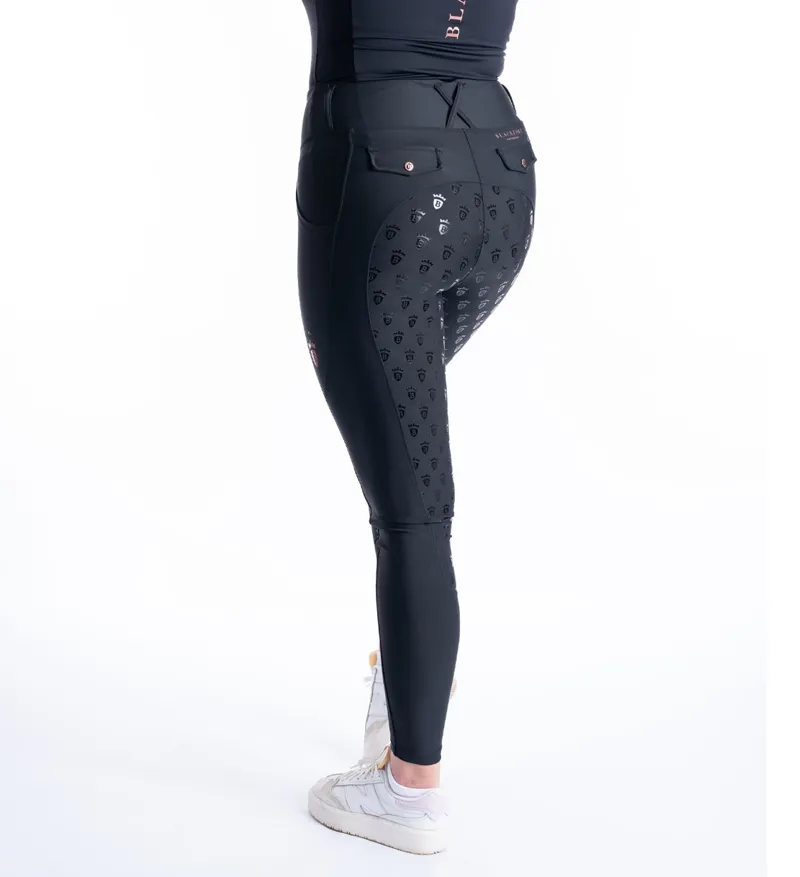 Blackfort Non Silicone Riding Breggings Black-2
