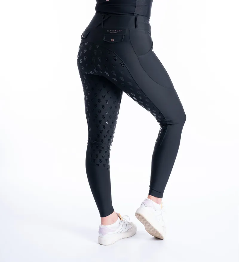 Blackfort Non Silicone Riding Breggings Black-4