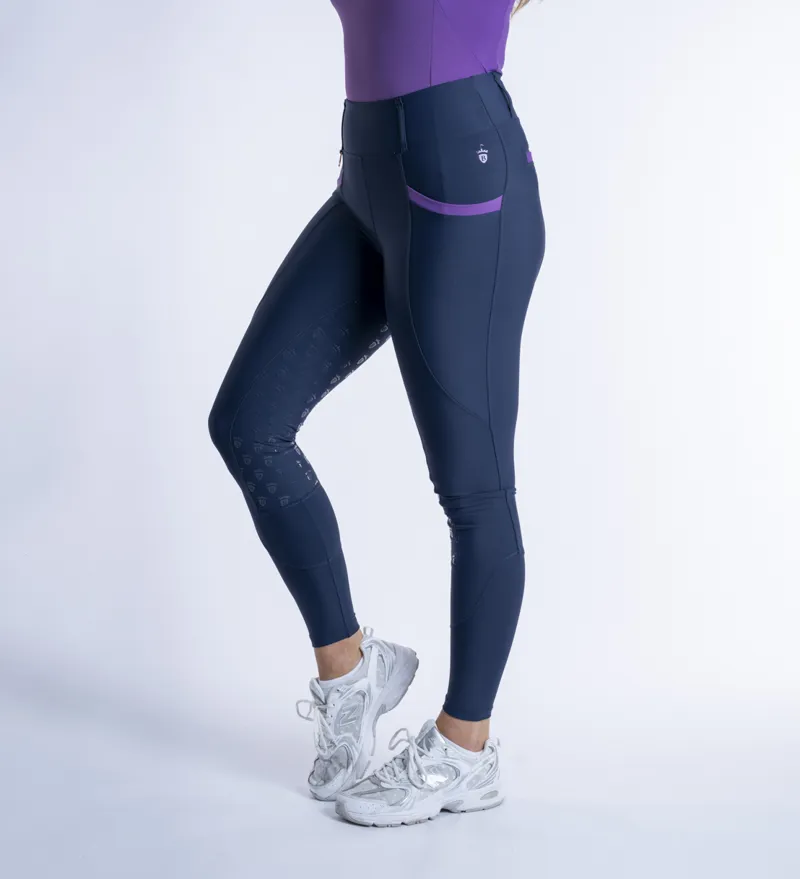 Blackfort Equestrian Training Tights Navy-Bluebell-1