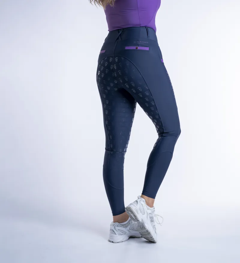 Blackfort Equestrian Training Tights Navy-Bluebell-3