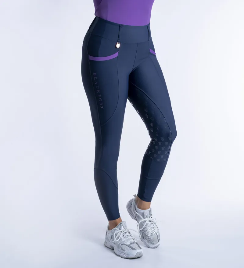 Blackfort Equestrian Training Tights Navy-Bluebell-5