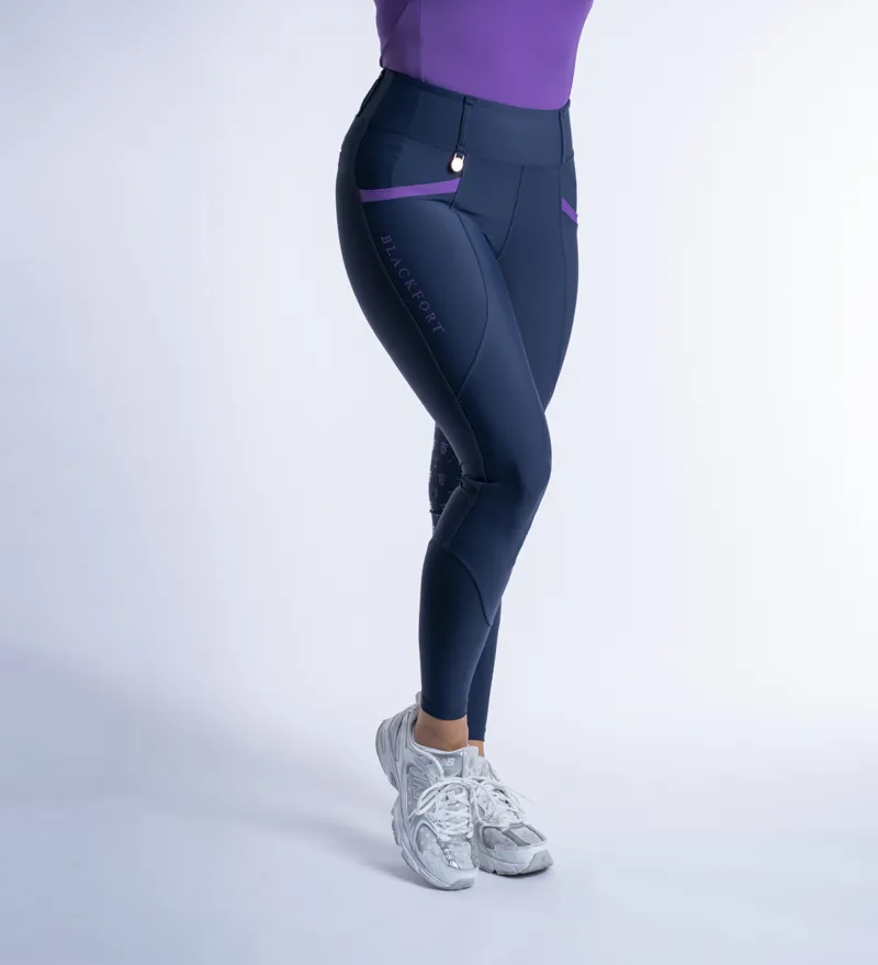 Blackfort Equestrian Training Tights Navy-Bluebell-6