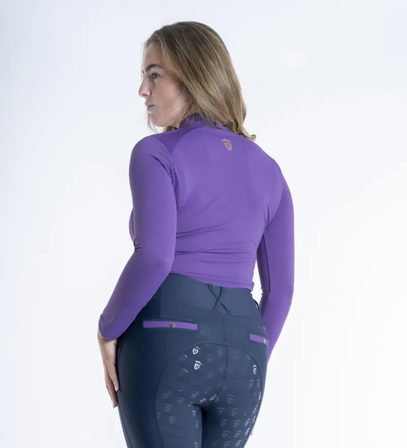 Blackfort Equestrian Cool Mesh Base Layer Long Sleeve Bluebell-7