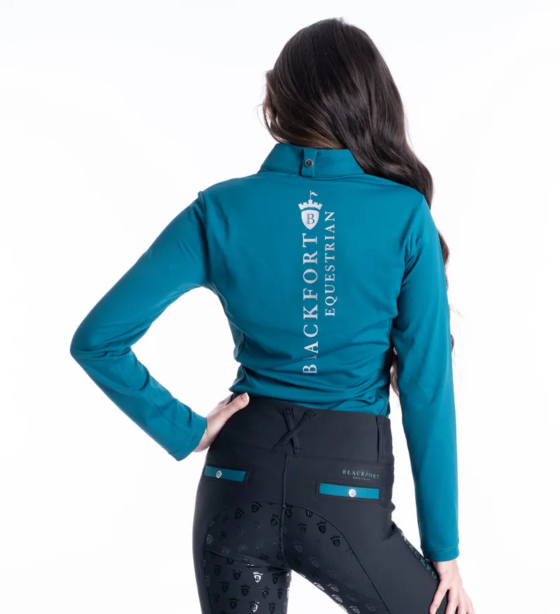 Blackfort Cool Mesh Base Layer Emerald - Breathable Equestrian Top-1