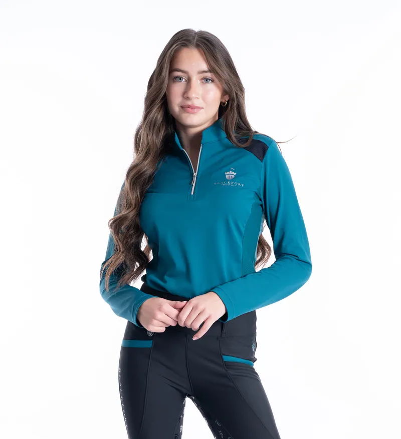 Blackfort Cool Mesh Base Layer Emerald - Breathable Equestrian Top