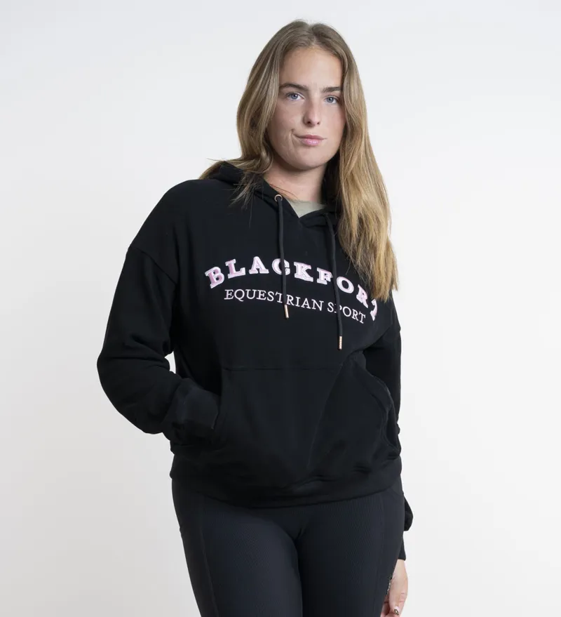 Blackfort Equestrian Grace Hoodie Black/Blush Pink