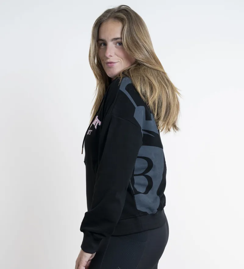 Blackfort Equestrian Grace Hoodie Black/Blush Pink-3