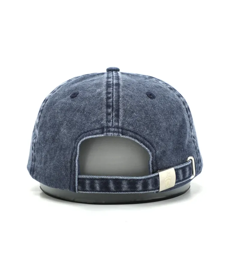 Blackfort Equestrian Washed Denim Baseball Cap Navy-1