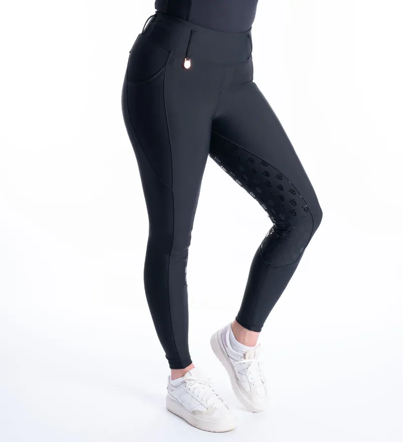 Blackfort Equestrian Black And Rose Gold Riding Breggings-2