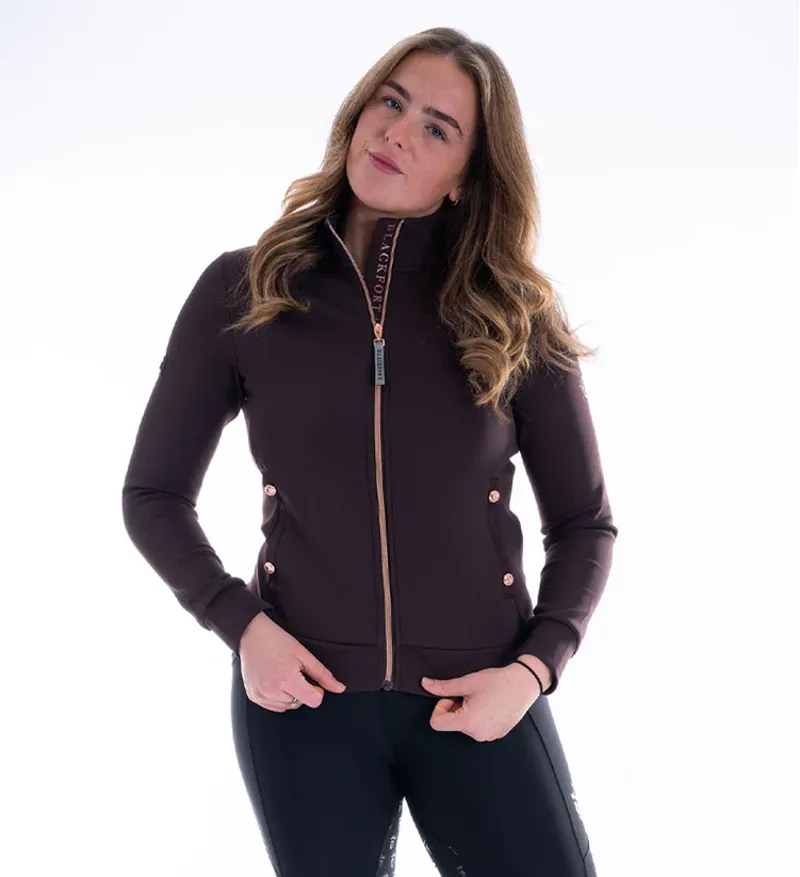 Blackfort Equestrian Jenny Softshell Jacket Chocolate-2