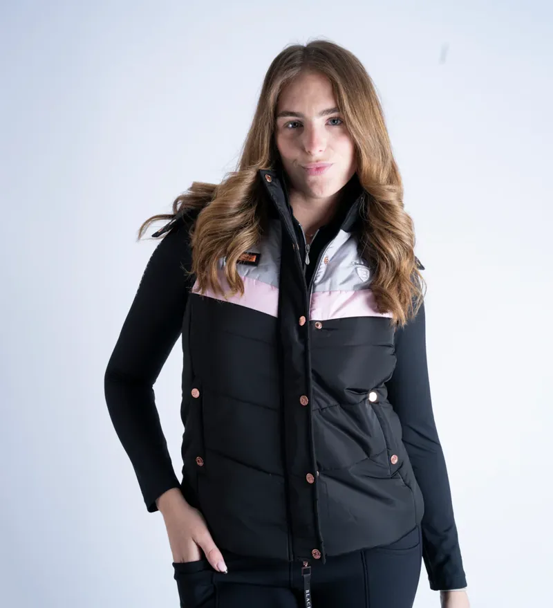 Blackfort Equestrian Seren Gilet Black/Pink-8