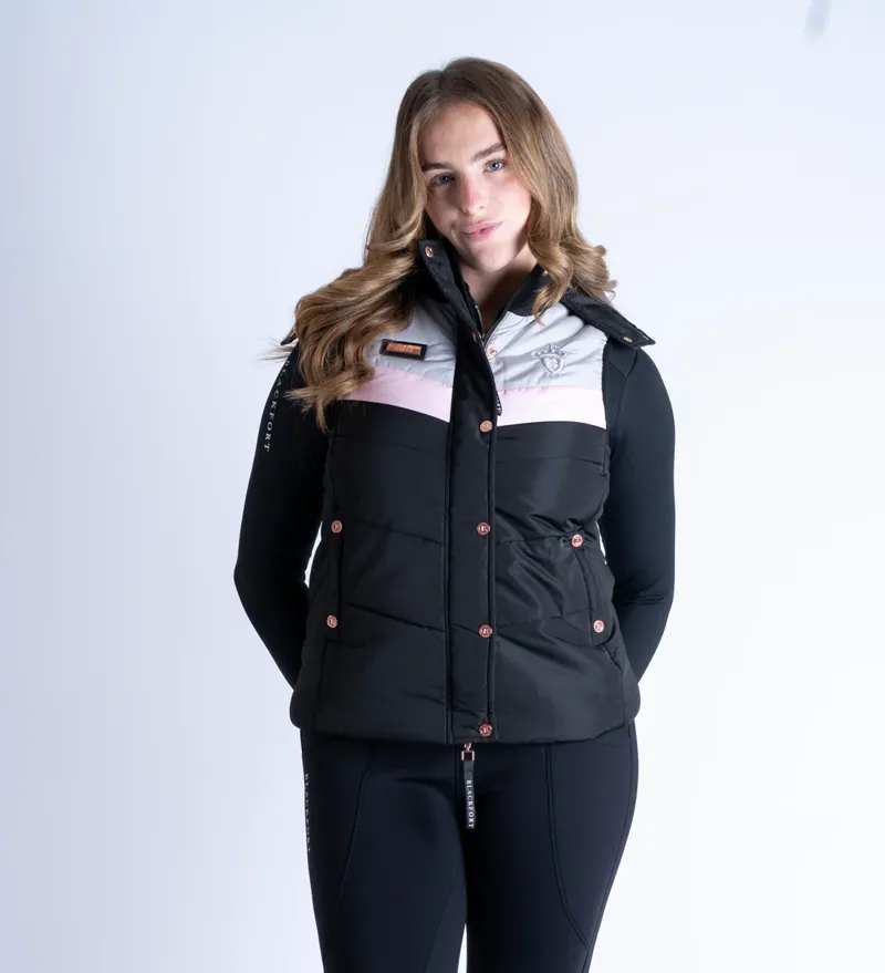 Blackfort Equestrian Seren Gilet Black/Pink-3