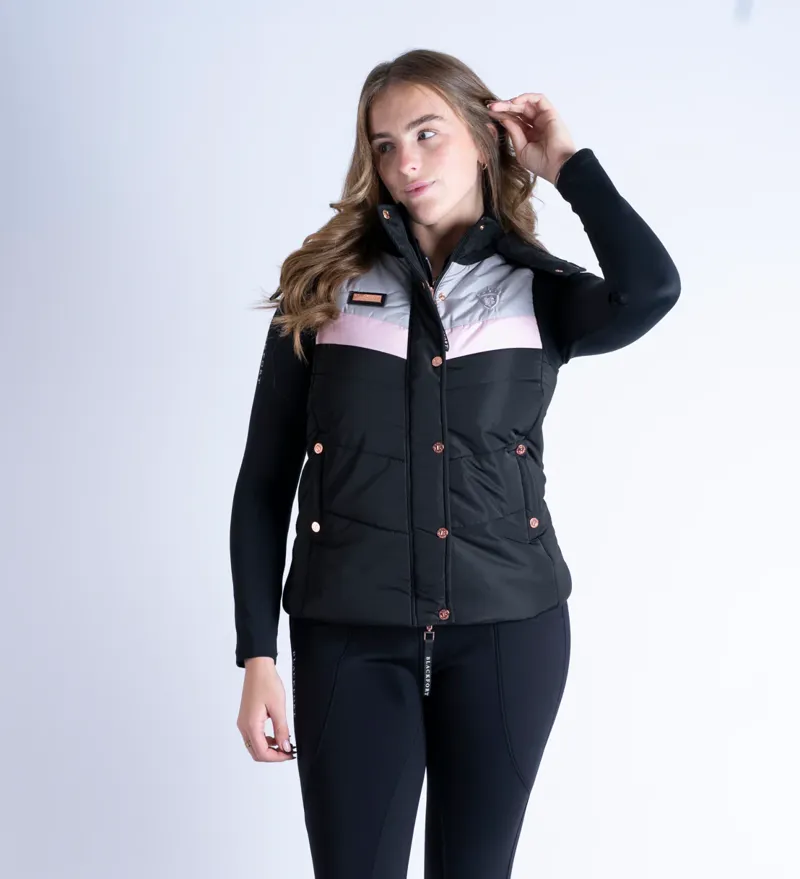 Blackfort Equestrian Seren Gilet Black/Pink-2