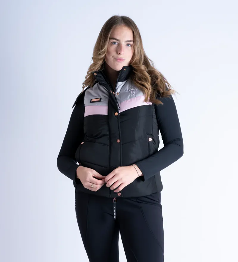 Blackfort Equestrian Seren Gilet Black/Pink-1
