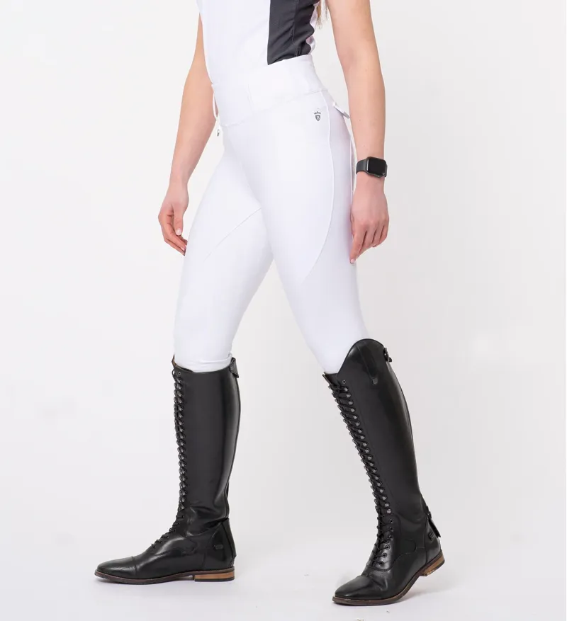 Blackfort Equestrian Riding Breggings 3.0 White And Silver-4
