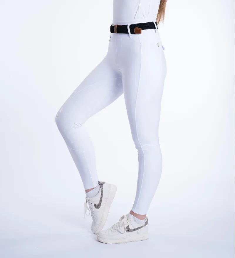 Blackfort Equestrian Riding Breggings 3.0 White And Silver-1