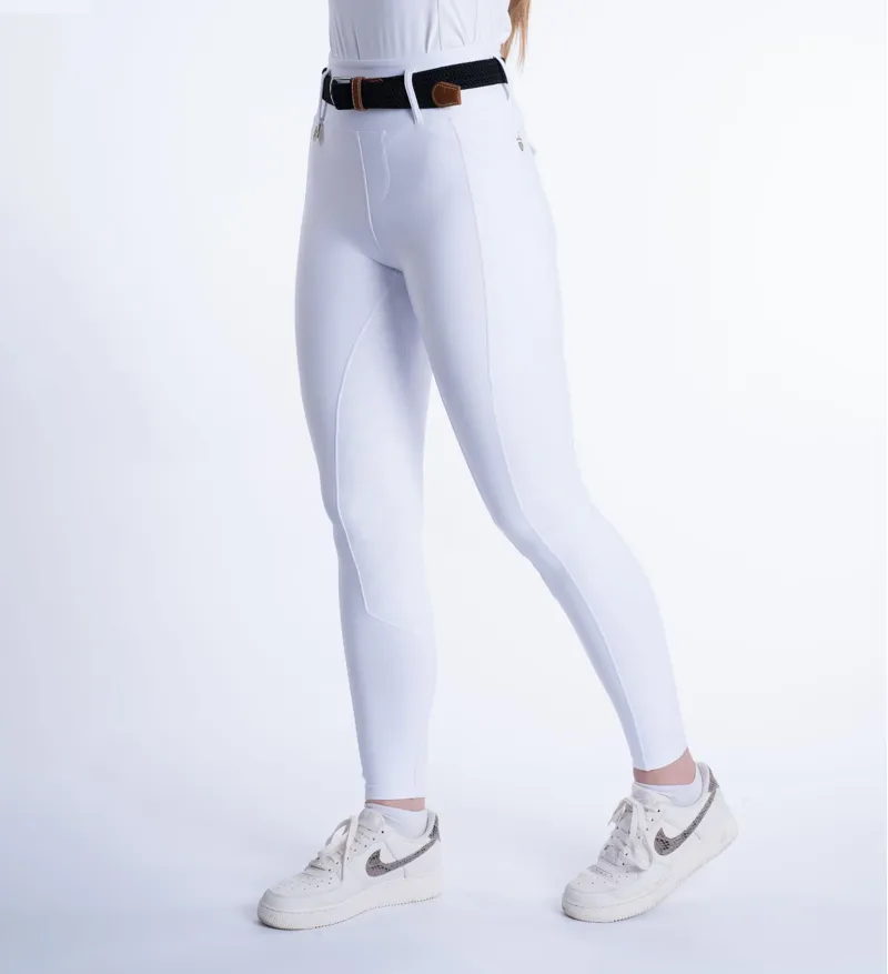 Blackfort Equestrian Riding Breggings 3.0 White And Silver-2