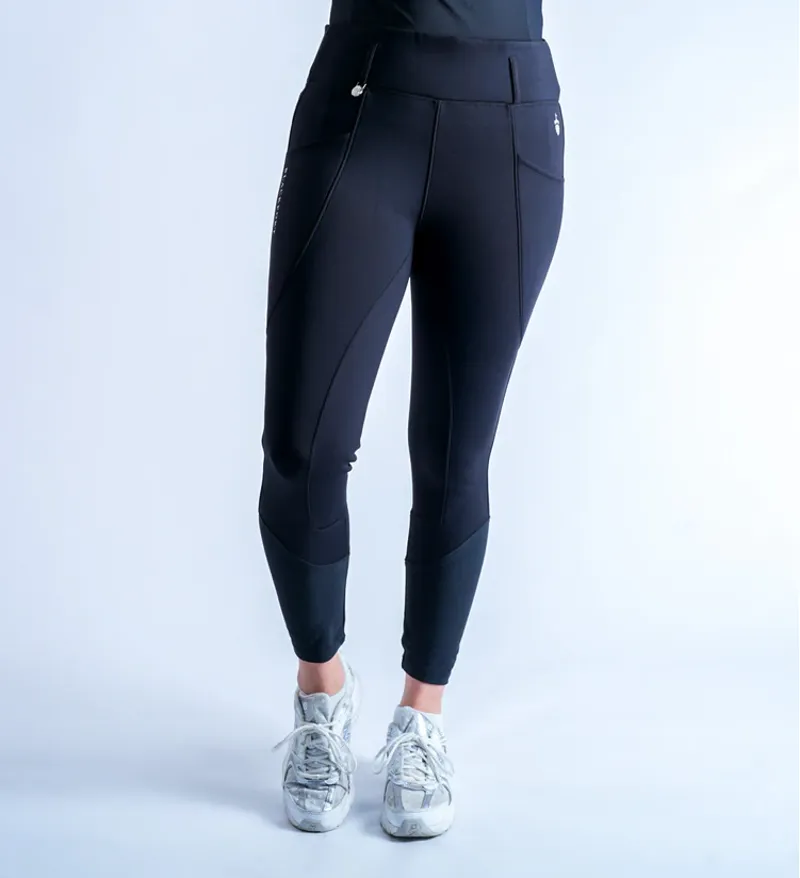 Blackfort Equestrian Non Silicone Thermafleece Winter Breggings 2.0 Black-1