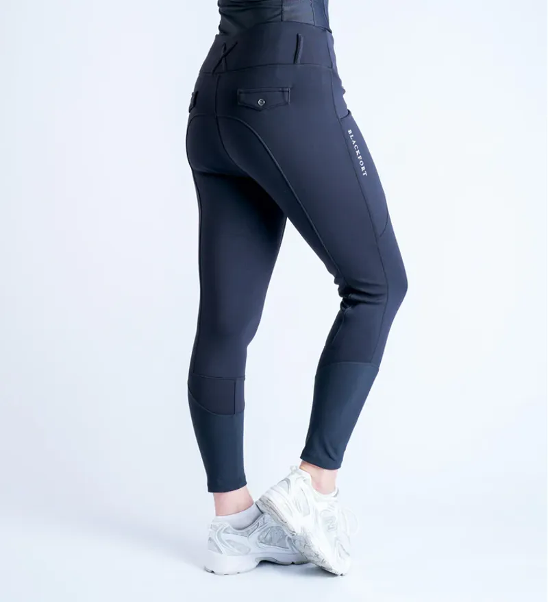 Blackfort Equestrian Non Silicone Thermafleece Winter Breggings 2.0 Black-3