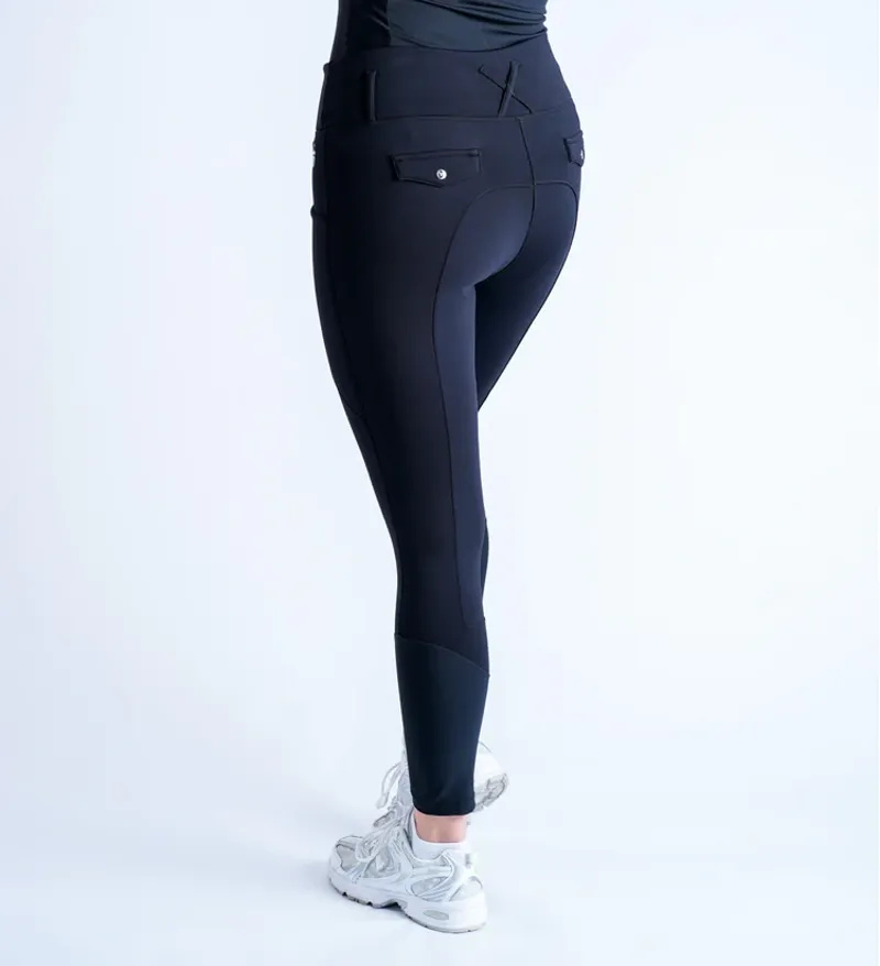Blackfort Equestrian Non Silicone Thermafleece Winter Breggings 2.0 Black