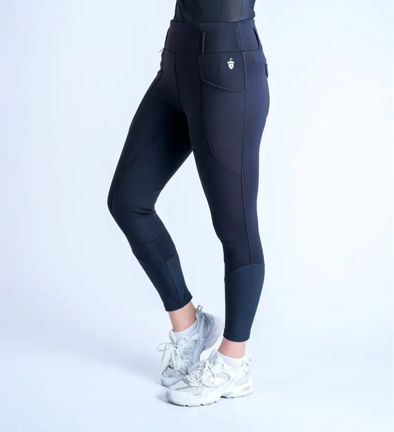 Blackfort Equestrian Non Silicone Thermafleece Winter Breggings 2.0 Black-5