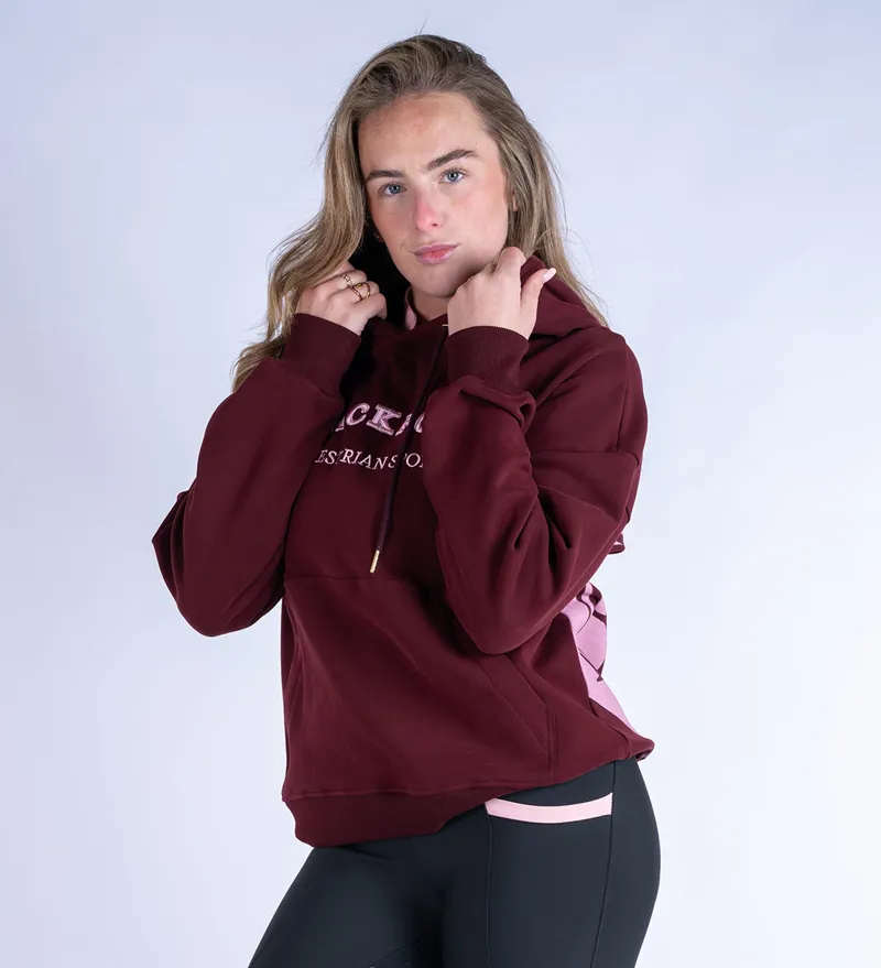 Blackfort Equestrian Grace Hoodie Burgundy/Pink-4