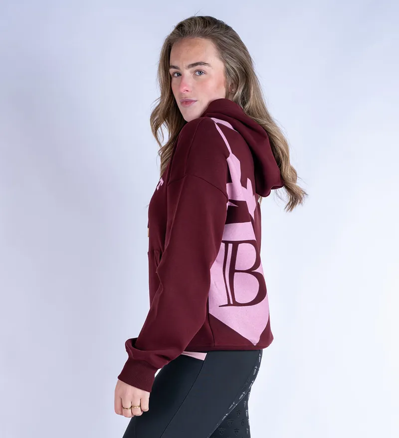 Blackfort Equestrian Grace Hoodie Burgundy/Pink-5