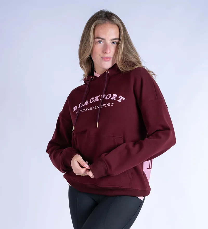 Blackfort Equestrian Grace Hoodie Burgundy/Pink-6