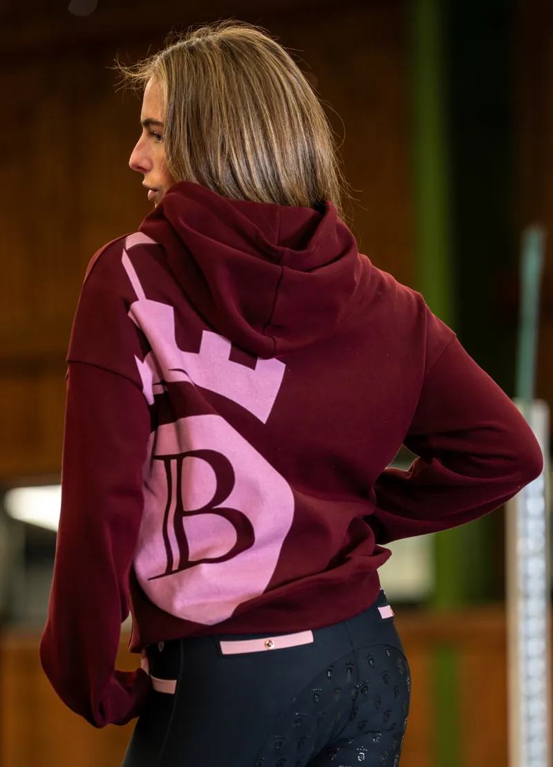 Blackfort Equestrian Grace Hoodie Burgundy/Pink-9