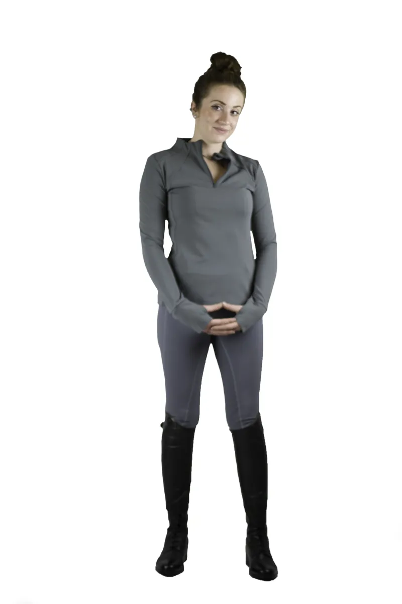 Cameo Thermo Riding Tights Pewter-3