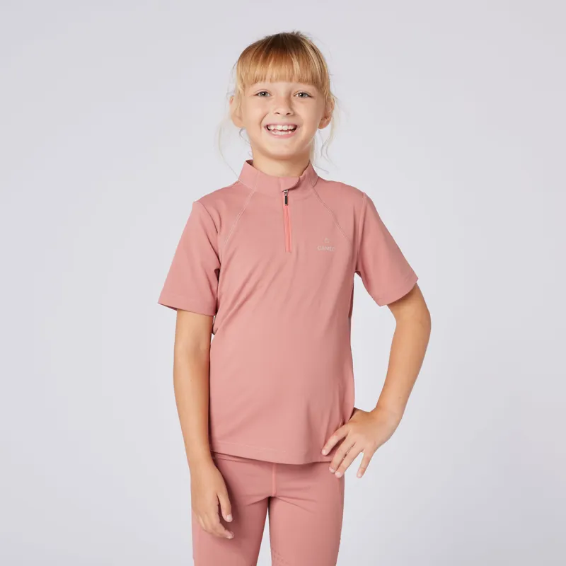 Cameo Junior Short Sleeve Baselayer Dusky Pink