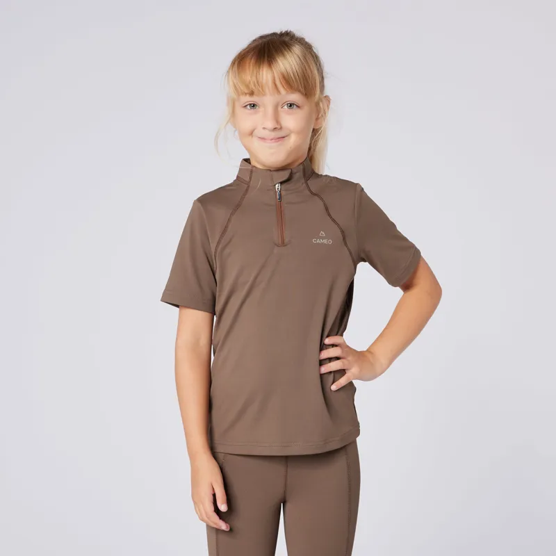 Cameo Junior Short Sleeve Baselayer Mocha