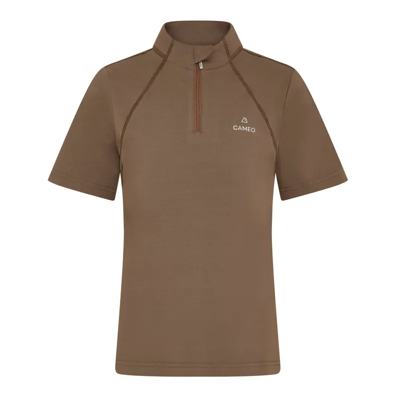 Cameo Junior Short Sleeve Baselayer Mocha-3