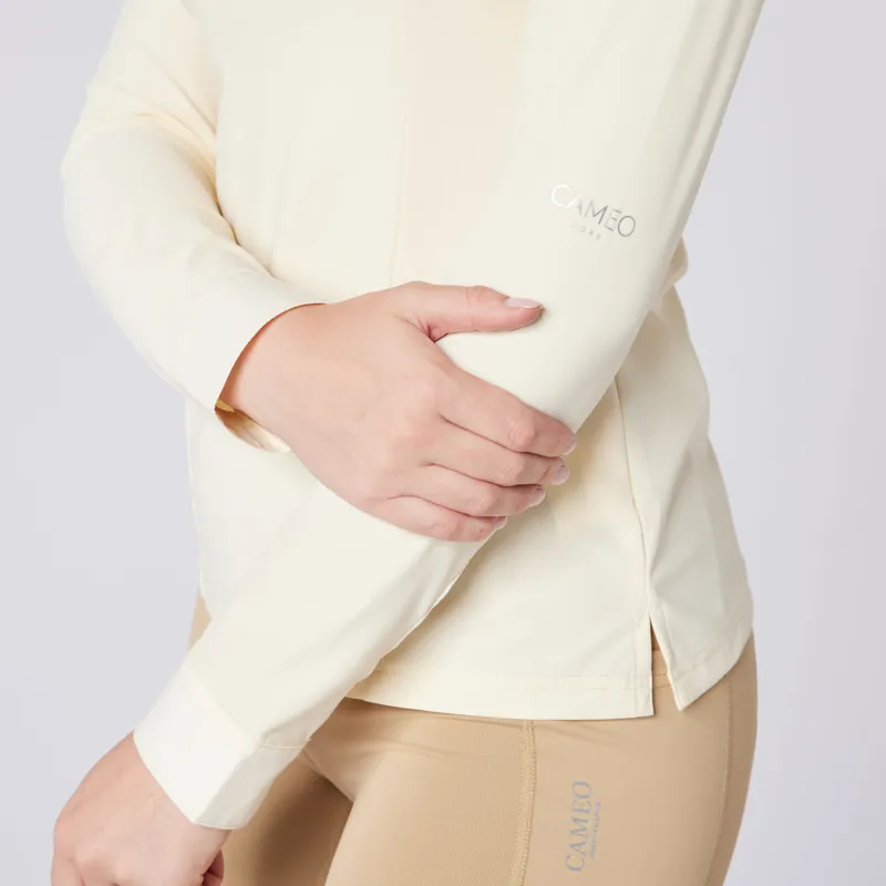 Cameo Womens Classic Long Sleeve Show Shirt Yellow-4