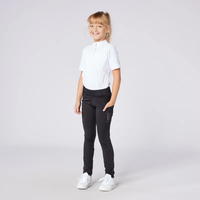 Cameo Junior Performance Riding Tights Black