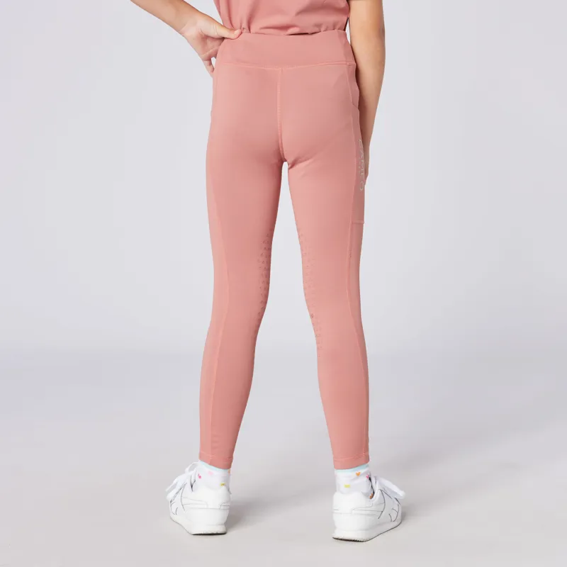 Cameo Junior Core Riding Tights Dusky Pink-2