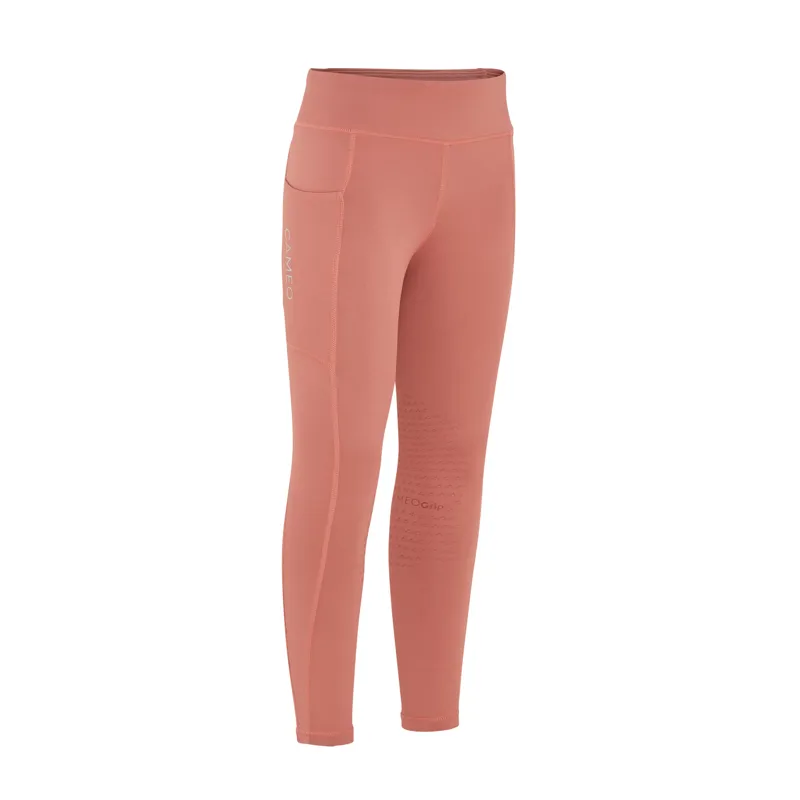 Cameo Junior Core Riding Tights Dusky Pink-3