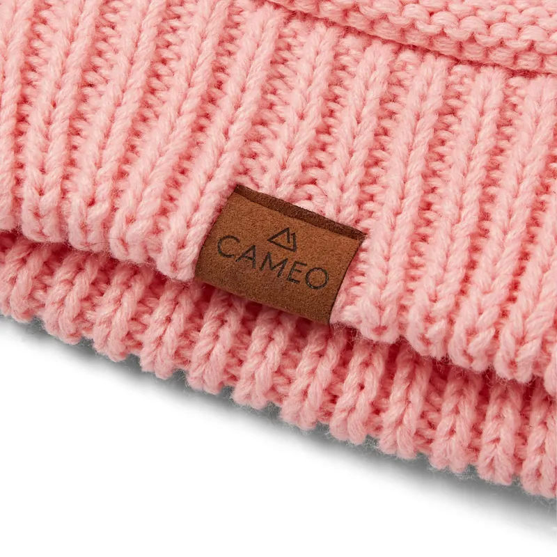 Cameo Winter Bobble Hat Pink-1