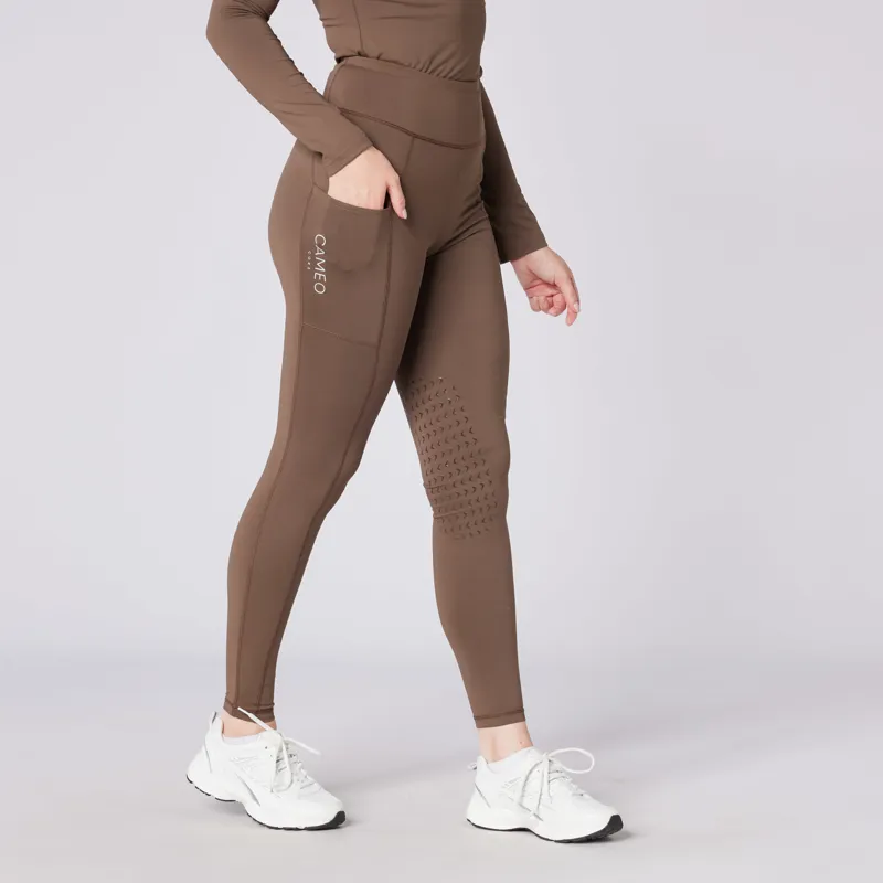 Cameo Core Collection Ladies Riding Tights Mocha-1