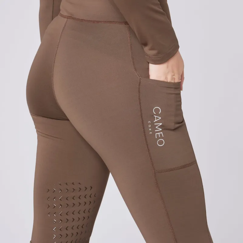 Cameo Core Collection Ladies Riding Tights Mocha-4