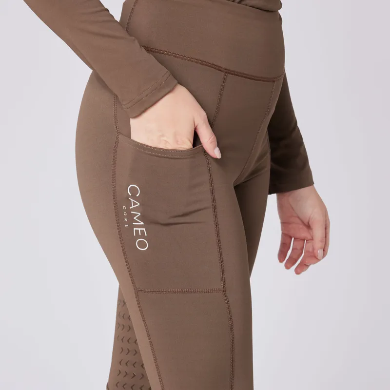 Cameo Core Collection Ladies Riding Tights Mocha-2