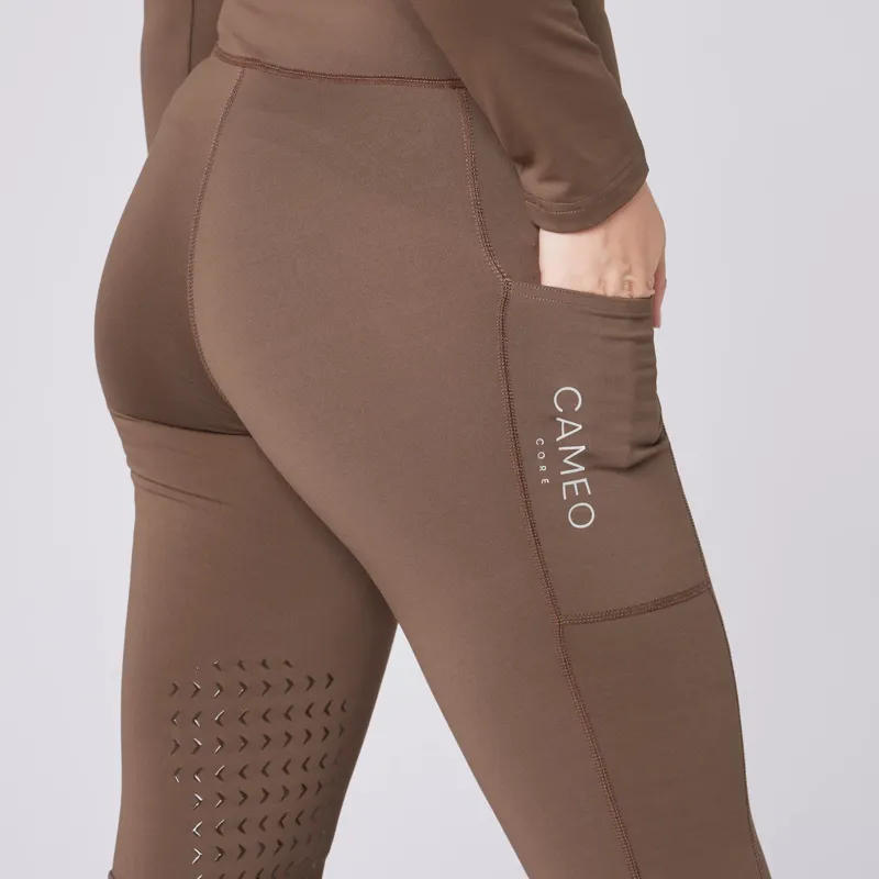 Cameo Womens Core Riding Tights Mocha-2