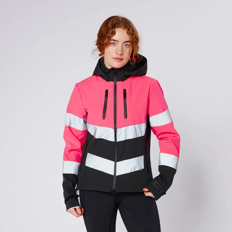 Cameo Water Repellant Hi Viz Jacket Pink