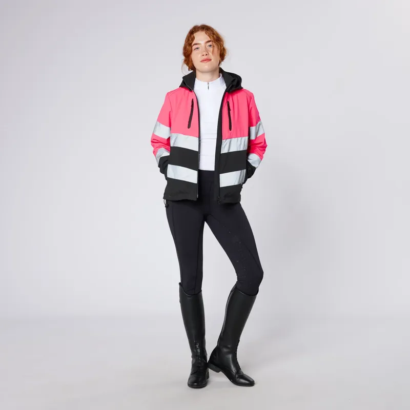 Cameo Water Repellant Hi Viz Jacket Pink-2