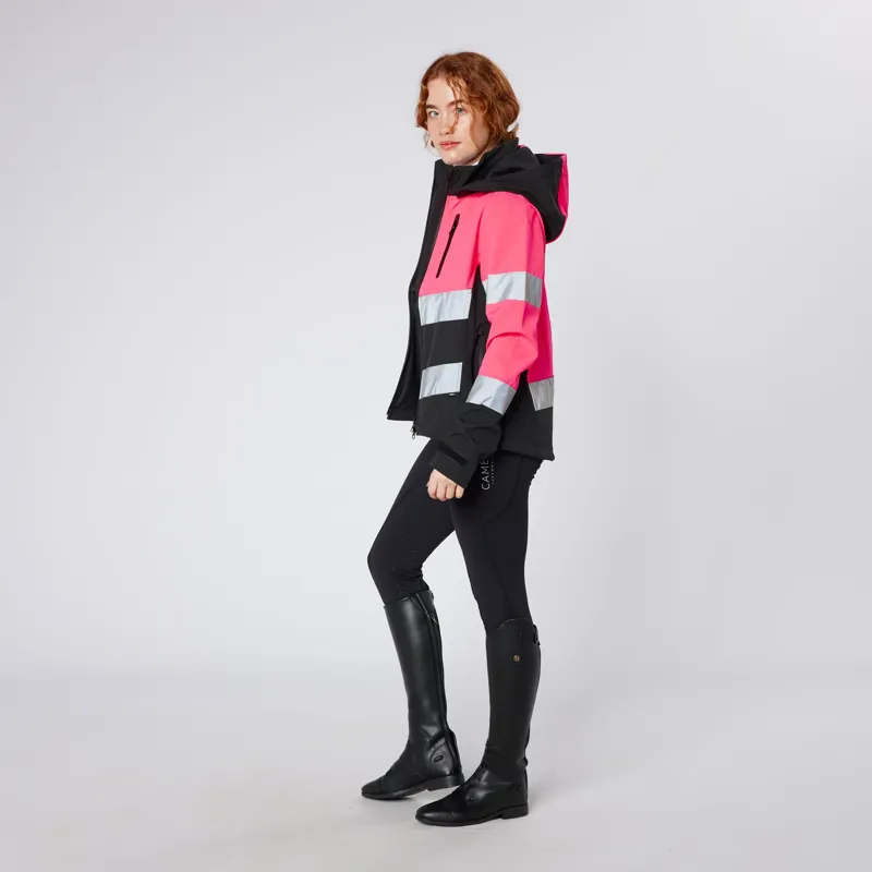 Cameo Water Repellant Hi Viz Jacket Pink-3