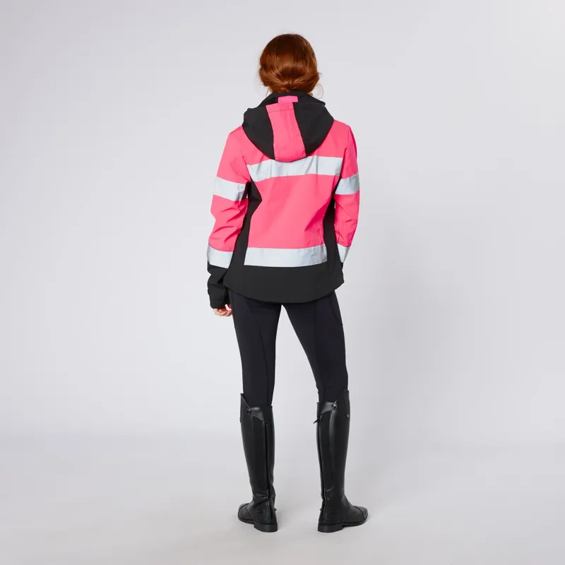 Cameo Water Repellant Hi Viz Jacket Pink-4