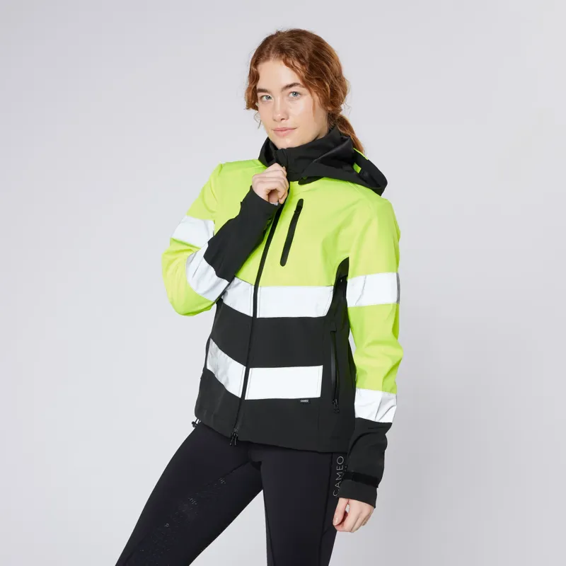 Cameo Water Repellant Hi Viz Jacket Yellow-3