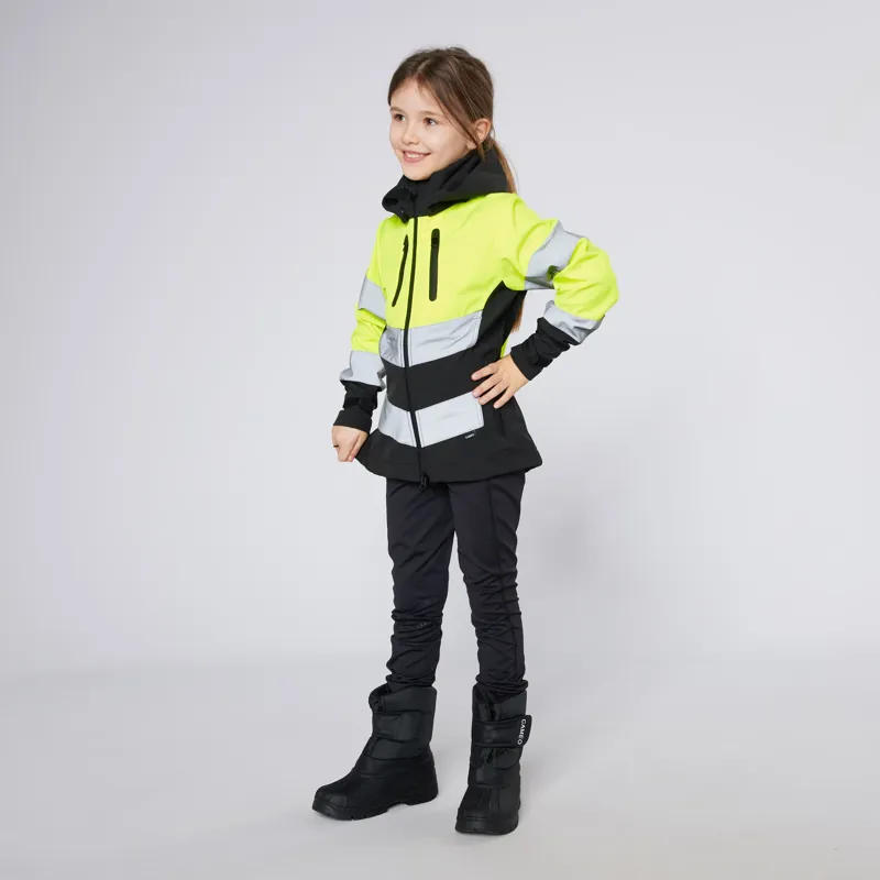 Cameo Performance Junior Water Repellant Hi Viz Jacket Yellow-5