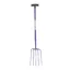 Caldwell 5 Prong Tubular Muck Fork T Handle Blue