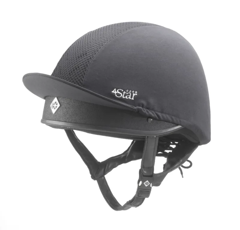  Charles Owen 4 Star Jockey Skull Black 